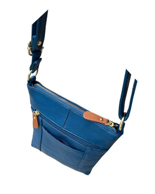 Margaret Cowhide Leather Crossbody With Phone Pocket Navy-4