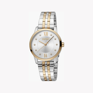 ESPRIT Women's Watch with Silver Stainless Steel Case and Silver & Rose Gold Stainless Steel Band-0