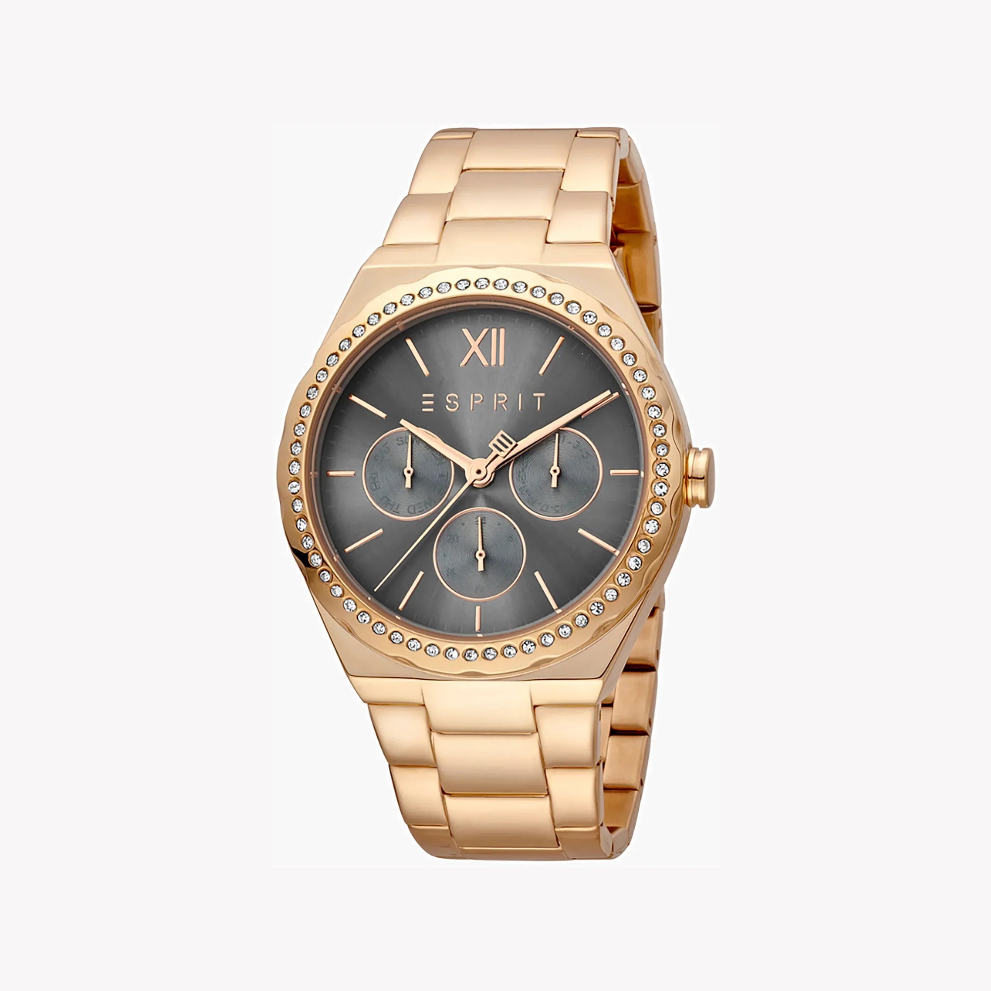 ESPRIT Women's Watch with Rose Gold Stainless Steel Case and Rose Gold Stainless Steel Band-0