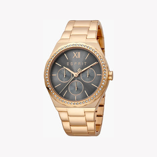 ESPRIT Women's Watch with Rose Gold Stainless Steel Case and Rose Gold Stainless Steel Band-0