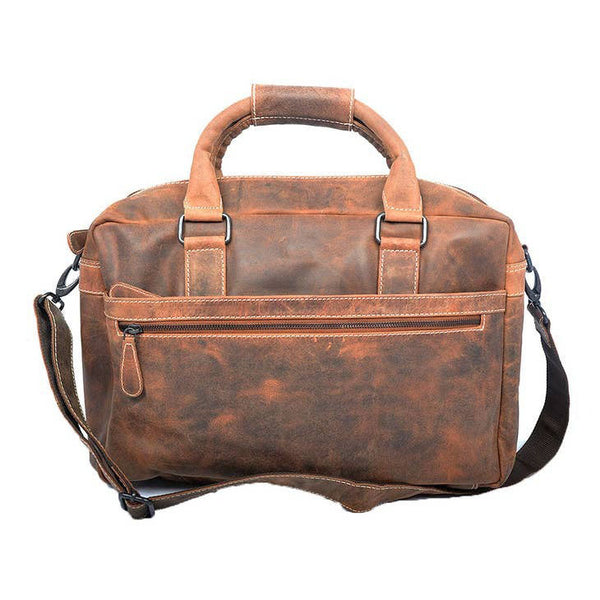 Brandon Spacious Buffalo Leather Shoulder Bag-0