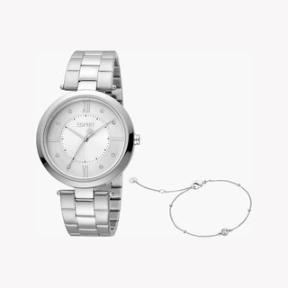 ESPRIT Women's Watch with Silver Stainless Steel Case and Silver Stainless Steel Band-0