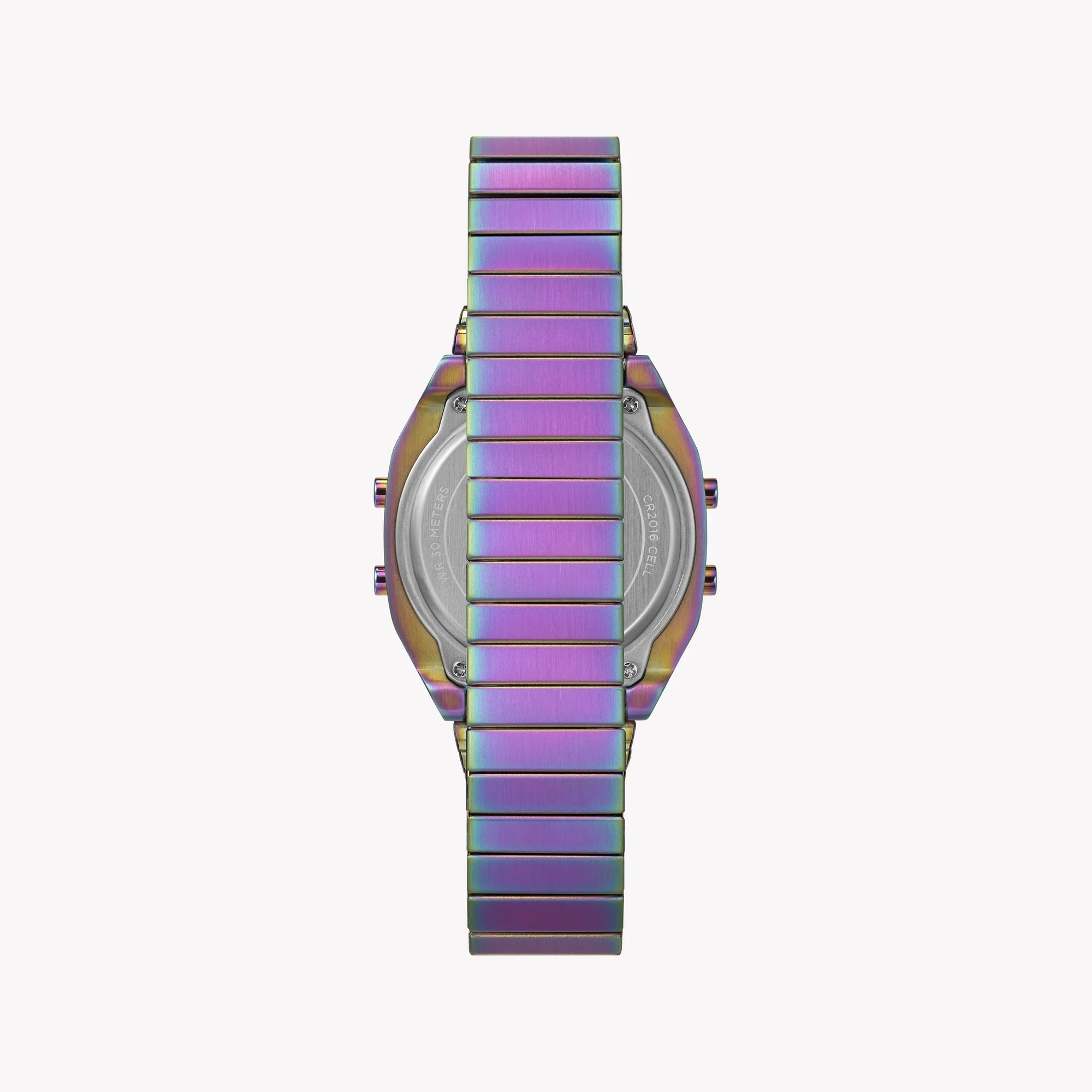 TIMEX T80 STAINLESS STEEL EXPANSION BAND - VIBRANT PURPLE PLAYFUL TIMEPIECE-2