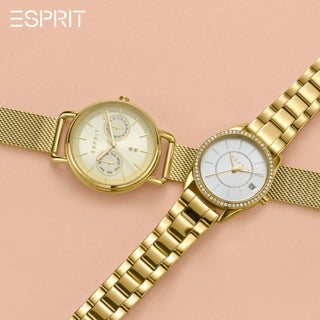 ESPRIT Women's Watch with Gold Stainless Steel Case and Gold Stainless Steel Band-3