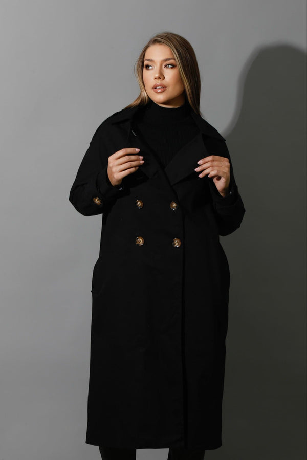 Trench Coat - Black-3