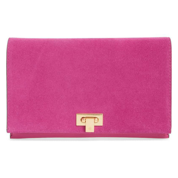 Diane Women's Real Leather Clutch Pink-0