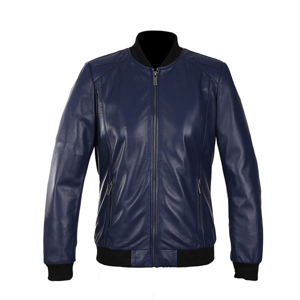 Savannah Womens Bomber Leather Jacket-5