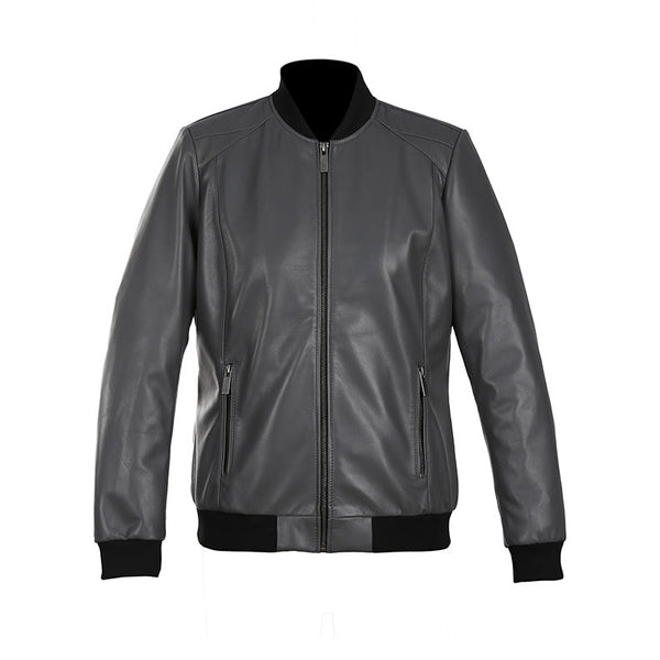 Savannah Womens Bomber Leather Jacket-6