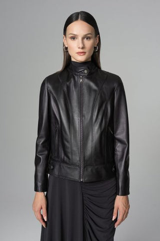 Black Genuine Leather﻿ Jacket-2