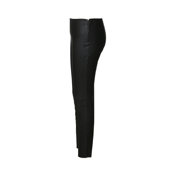 Caroline Seamless Women's Black Leather Pants-3