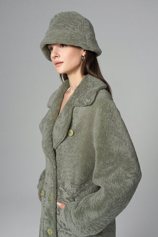 Mint Reversible Genuine Sheepskin Maxi Coat-4