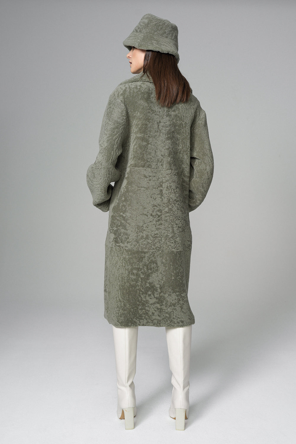 Mint Reversible Genuine Sheepskin Maxi Coat-1