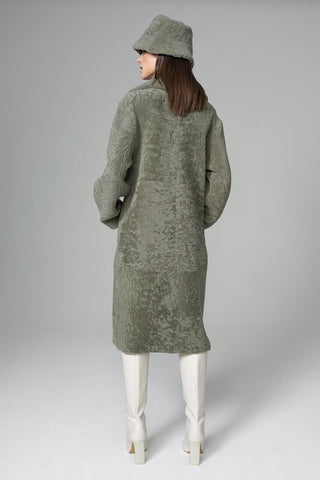 Mint Reversible Genuine Sheepskin Maxi Coat-1