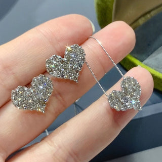 Aazuo 18K Jewelry Set With Real Diamonds