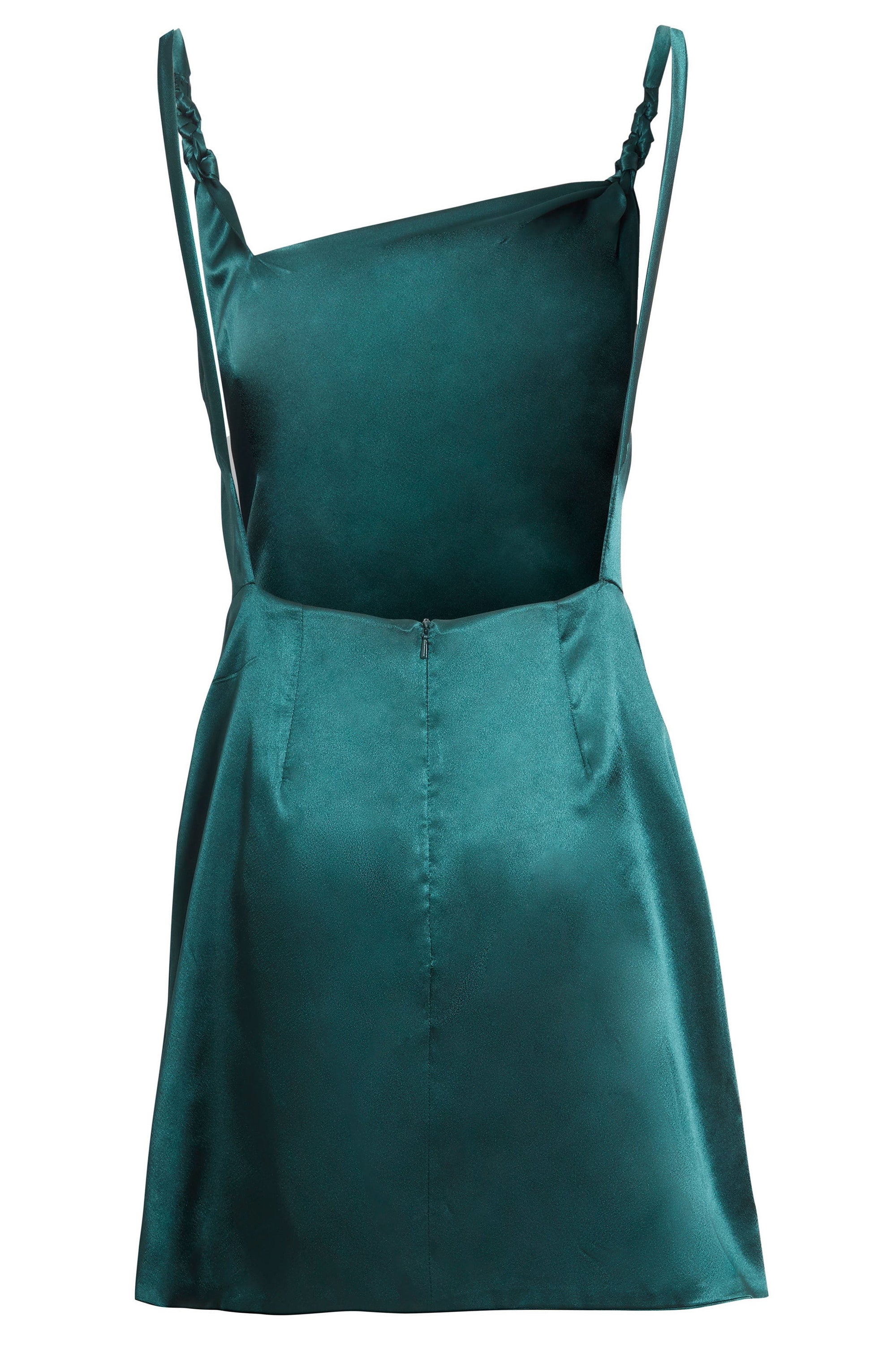 Green Backless Mini Dress-2