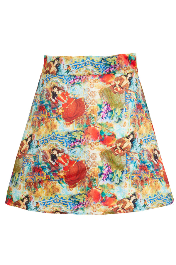 Printed Mini Skirt-3