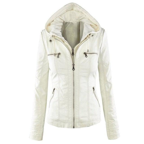 Shenandoah Womens Real Leather Hooded Jacket-6