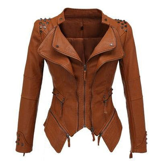 Sheryl Women's Moto Real Leather Jacket-1