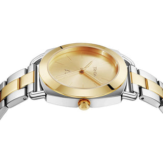 TRNDA Women's Watch with Silver Stainless Steel Case and Silver & Gold Stainless Steel Band-2