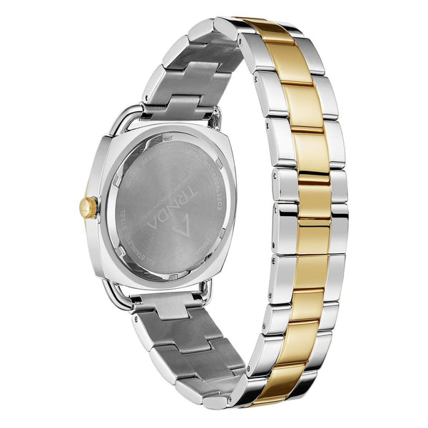 TRNDA Women's Watch with Silver Stainless Steel Case and Silver & Gold Stainless Steel Band-3