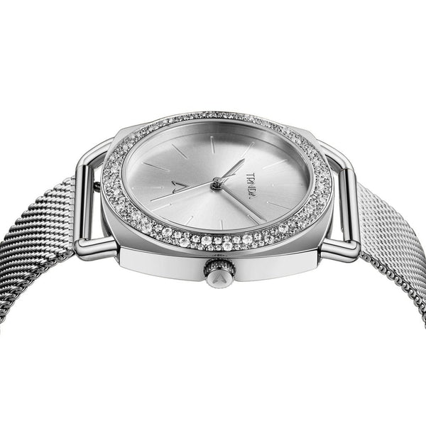 TRNDA Women's Watch with Silver Stainless Steel Case and Silver Stainless Steel Band-2