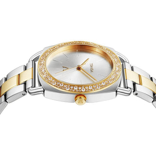 TRNDA Women's Watch with Silver Stainless Steel Case and Silver & Gold Stainless Steel Band-2