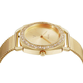 TRNDA Women's Watch with Gold Stainless Steel Case and Gold Stainless Steel Band-2