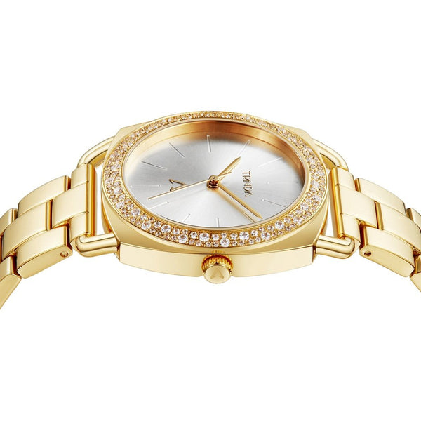 TRNDA Women's Watch with Gold Stainless Steel Case and Gold Stainless Steel Band-2