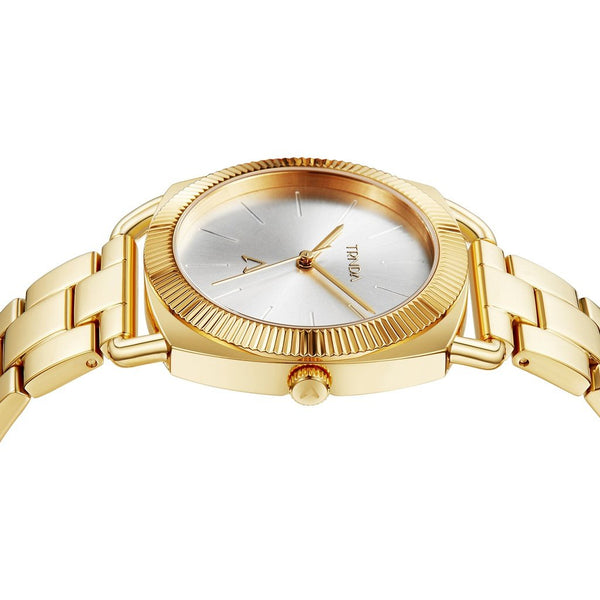 TRNDA Women's Watch with Gold Stainless Steel Case and Gold Stainless Steel Band-2