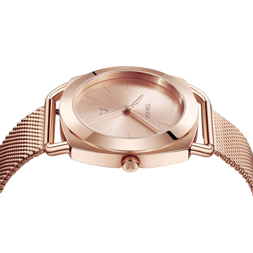 TRNDA Women's Watch with Rose Gold Stainless Steel Case and Rose Gold Stainless Steel Band-2