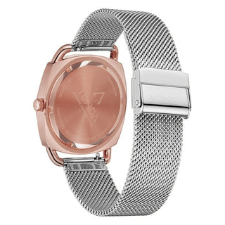 TRNDA Women's Watch with Rose Gold Stainless Steel Case and Silver Stainless Steel Band-3