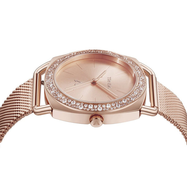 TRNDA Women's Watch with Rose Gold Stainless Steel Case and Rose Gold Stainless Steel Band-2