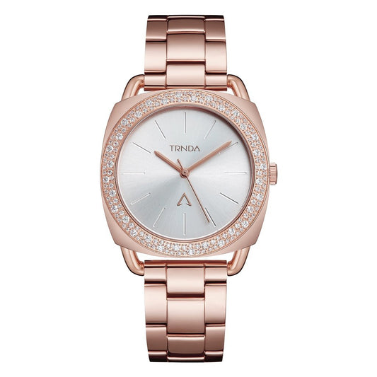 TRNDA Women's Watch with Rose Gold Stainless Steel Case and Rose Gold Stainless Steel Band-0