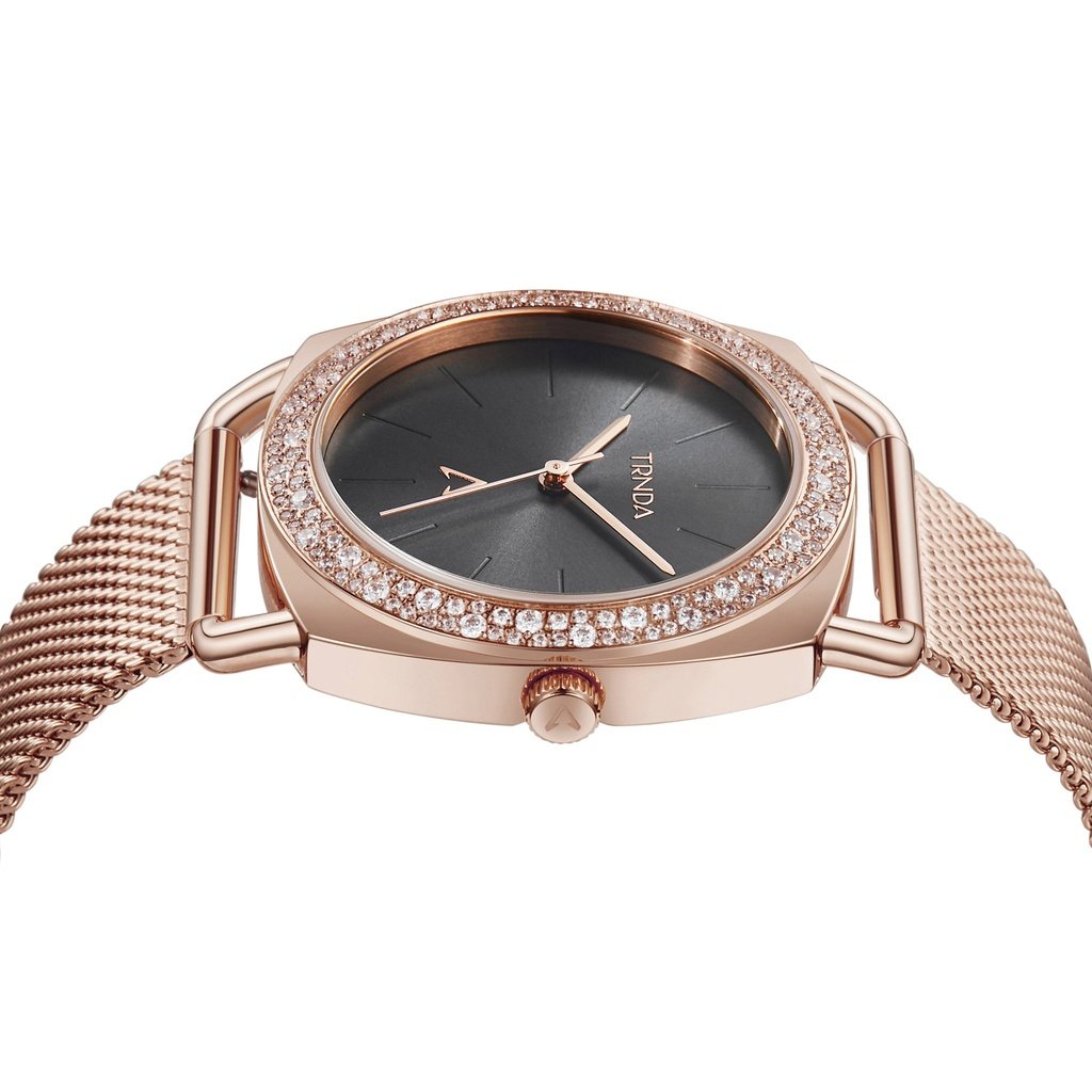 TRNDA Women's Watch with Rose Gold Stainless Steel Case and Rose Gold Stainless Steel Band-2