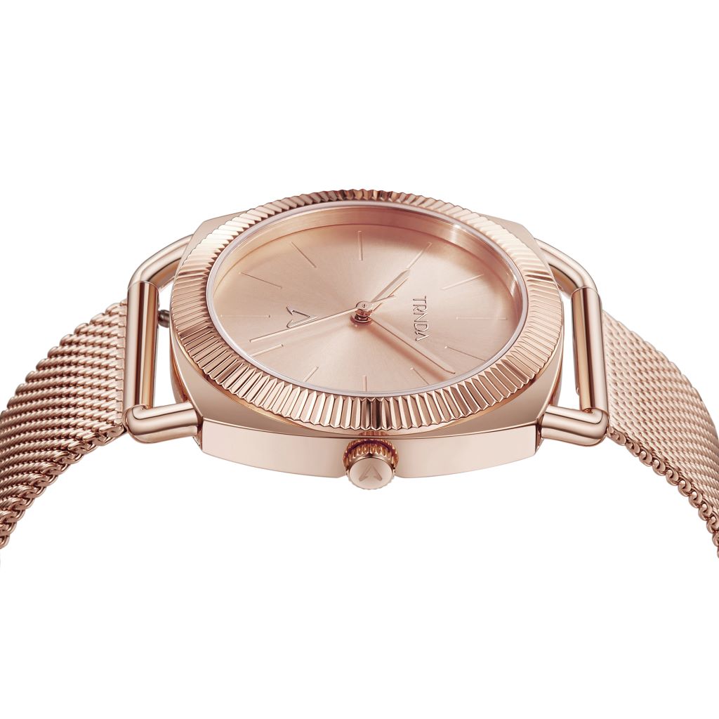 TRNDA Women's Watch with Rose Gold Stainless Steel Case and Rose Gold Stainless Steel Band-2