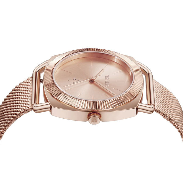 TRNDA Women's Watch with Rose Gold Stainless Steel Case and Rose Gold Stainless Steel Band-2