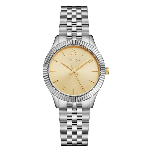 TRNDA Women's Watch with Silver Stainless Steel Case and Silver Stainless Steel Band-0