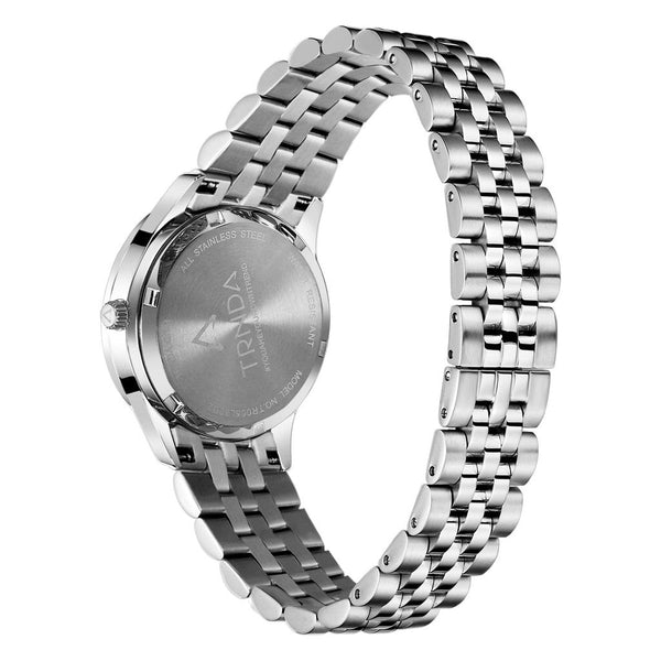 TRNDA Women's Watch with Silver Stainless Steel Case and Silver Stainless Steel Band-3