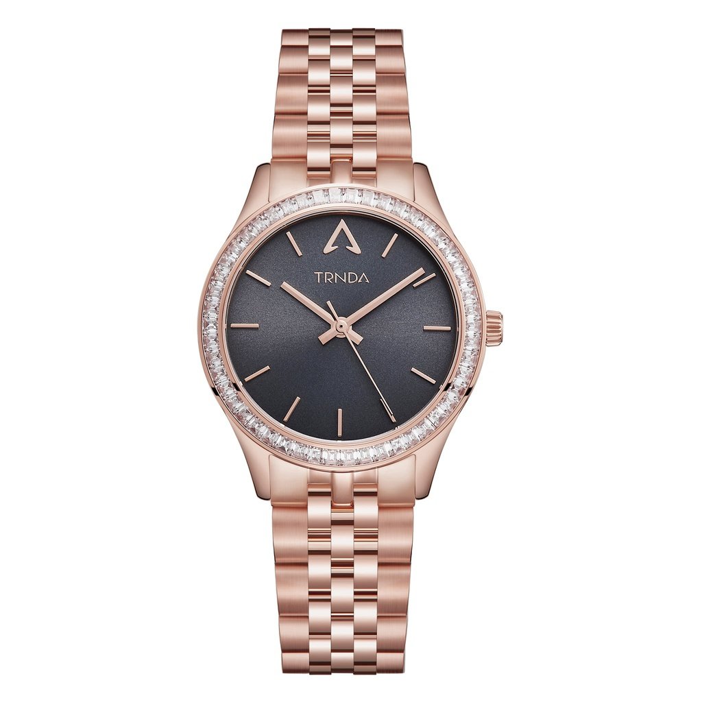 TRNDA Women's Watch with Rose Gold Stainless Steel Case and Rose Gold Stainless Steel Band-0