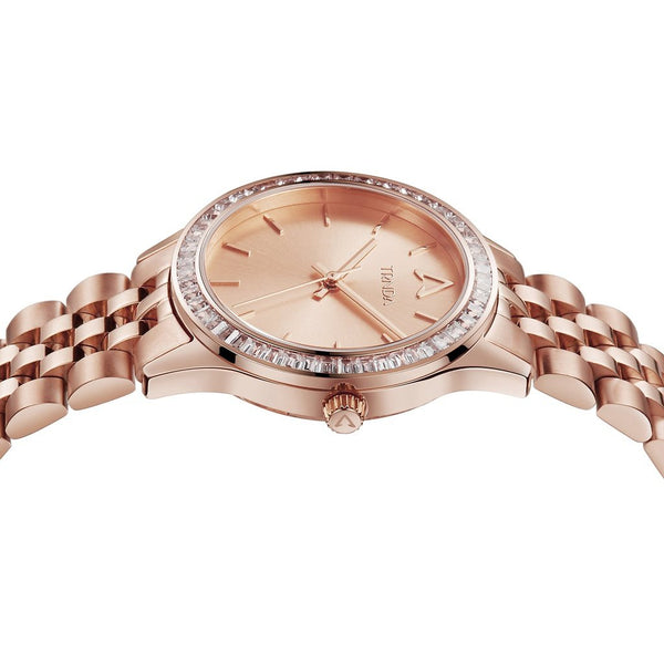 TRNDA Women's Watch with Rose Gold Stainless Steel Case and Rose Gold Stainless Steel Band-2