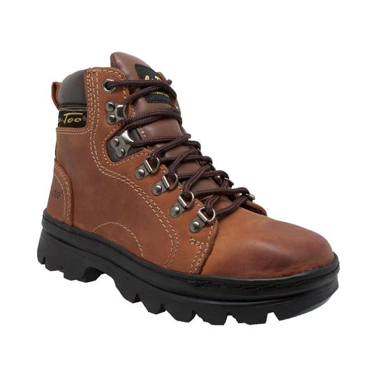 Women's 6" Work Hiker Brown Leather Boot-0