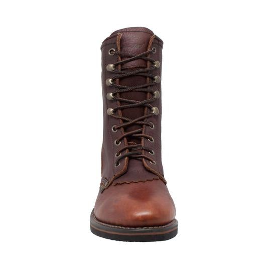 Women's 8" Chestnut Packer Leather Boots-4