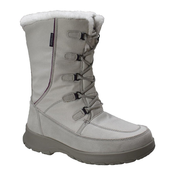 Womens Waterproof Nylon Winter Leather Boots-1