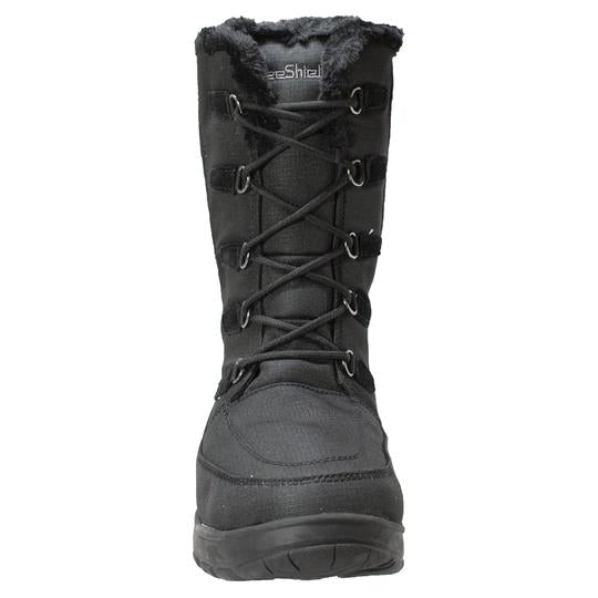 Womens Waterproof Nylon Winter Leather Boots-4