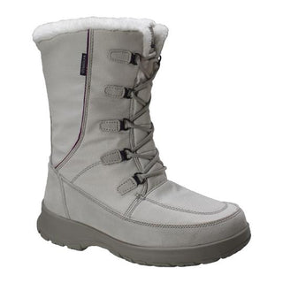 Womens Waterproof Nylon Winter Leather Boots-0