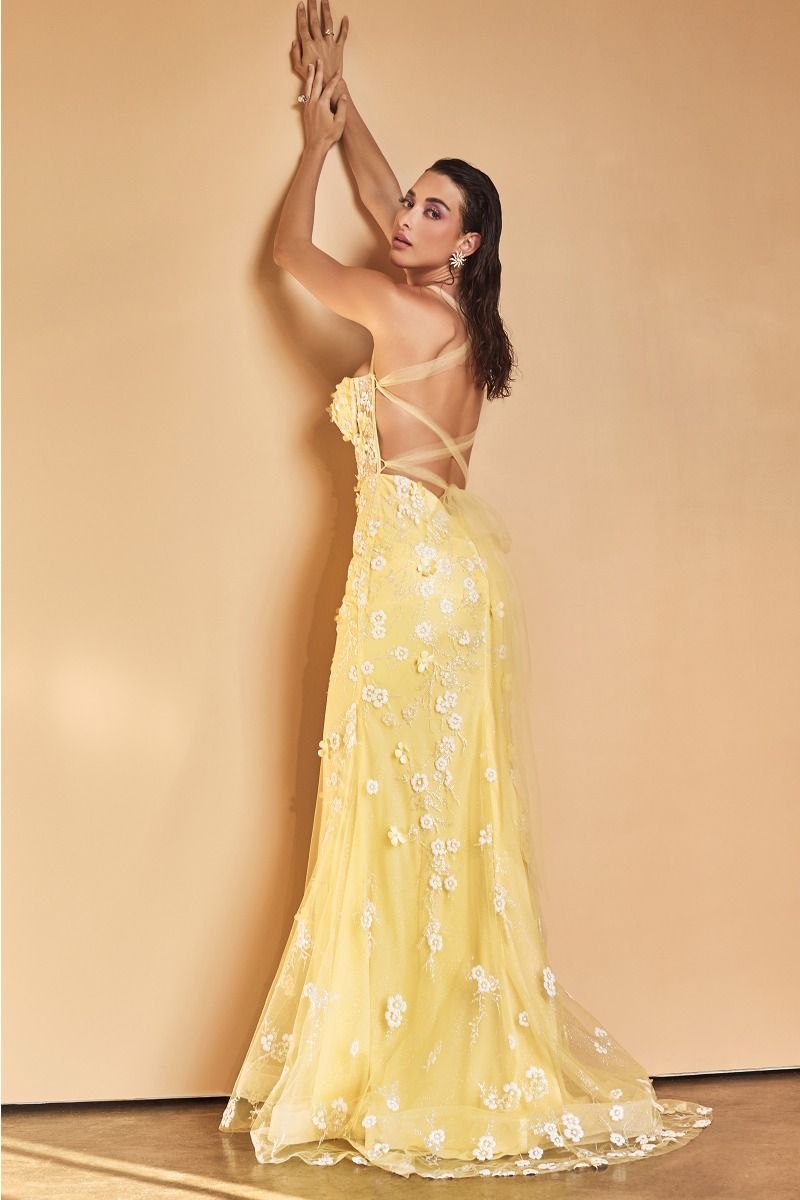 Embellished Daisy Mermaid Gown-3