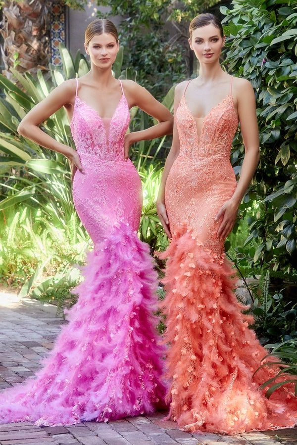 Feather Mermaid Gown-6