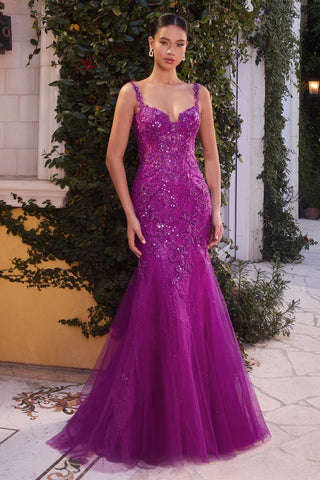 Lace & Tulle Mermaid Gown-0