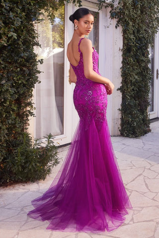 Lace & Tulle Mermaid Gown-2