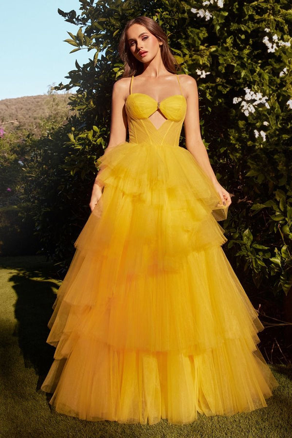 Tiered Ruffle Ball Gown-1